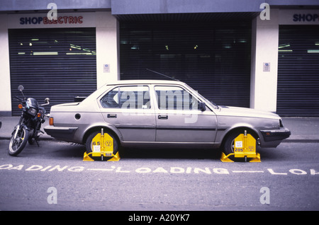 Car with Two Clamps Stock Photo