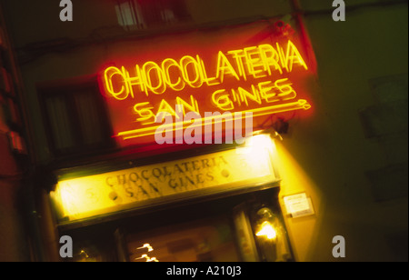 Chocolateria San Gines Madrid Spain Stock Photo
