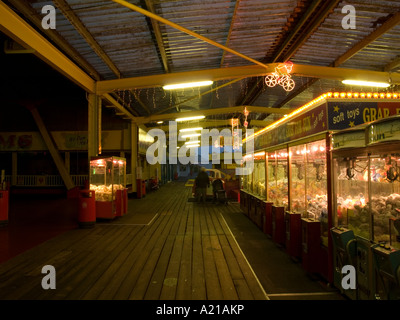 Clacton Pier, twilight in winter Stock Photo - Alamy