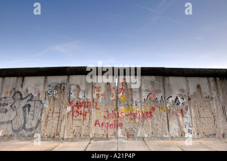 The Berlin Wall along Bernauer Straße in East Berlin Germany. Stock Photo