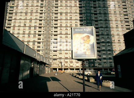 Red Road flats, Glasgow, Scotland Stock Photo