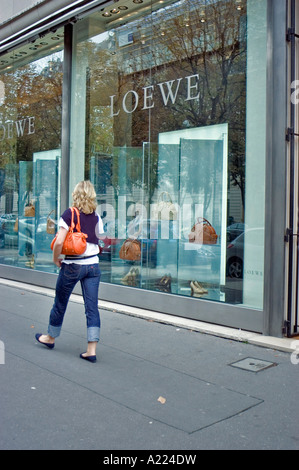 Loewe shop on avenue montaigne hi res stock photography and images