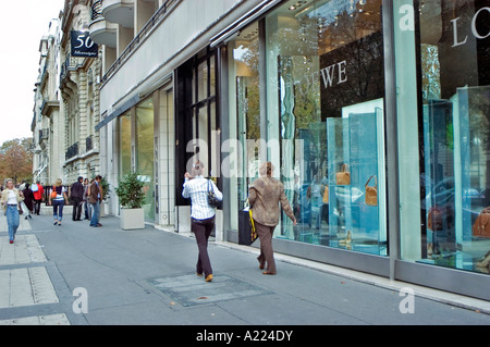 Loewe shop on avenue montaigne hi res stock photography and