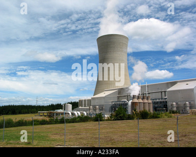 Geothermal power plant Stock Photo