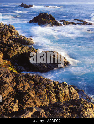 Big Sur California Pacific Ocean surf Stock Photo