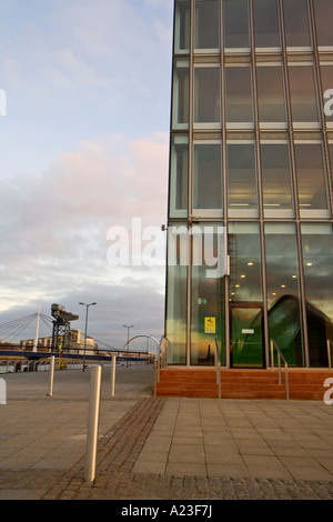 PACIFIC QUAY GLASGOW AND NEW BBC BUILDING Stock Photo