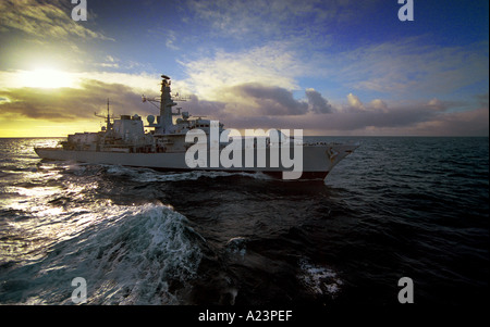 The Type 23 Frigate HMS St Albans when fitted with the Sea Wolf missile system Stock Photo