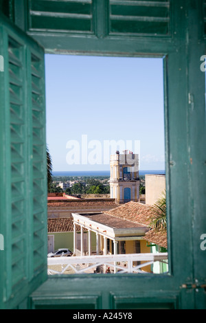 Interior of the Museo Romantico, Plaza Mayor, Trinidad,Cuba Stock Photo