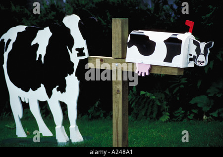 Holstein cow mailbox many more rural nostalgia craft images available ...