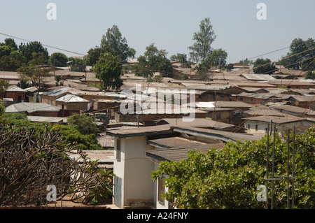 tin roofs Jos Nigeria Stock Photo