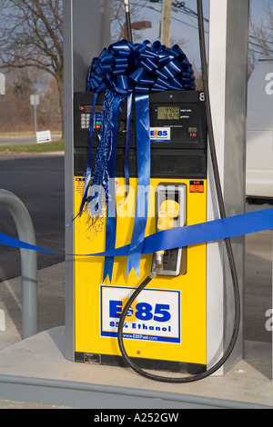New Pump for E85 Ethanol Stock Photo