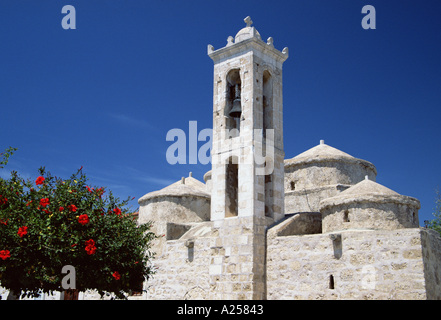 CHURCH BELL AT AGIA PARASKEVI CHURCH CYPRUS EUROPE Stock Photo