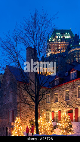 Chateau Frontenac, Upper Town, Old Town, Quebec City, Quebec, Canada Stock Photo