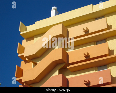 Balconies of a Hotel in Andalucia Spain Looking to the South Stock Photo