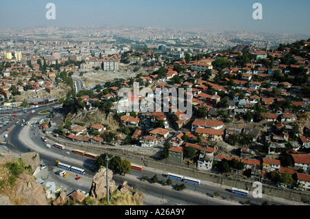 Panoramic view of Ankara, Turkey, Asia Stock Photo