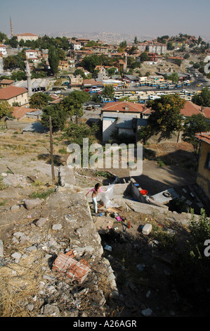 Poor suburb of Ankara, Turkey, Asia Stock Photo