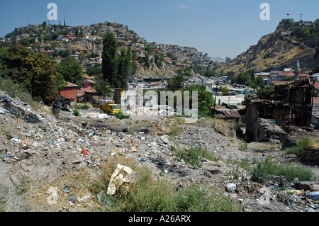 Poor suburb, Ankara, Turkey, Asia Stock Photo