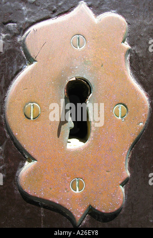 Keyhole at a Door Stock Photo