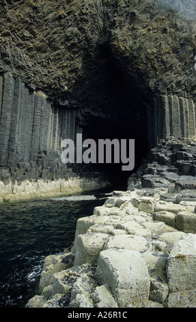 Isle of Staffa Fingal s Cave Loch na Keal Scotland UK Europe Stock Photo