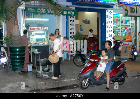 Small food shop, Ho Chi Minh City Saigon Viet Nam Stock Photo