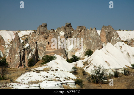 Rock formations around Goreme, Cappadocia, Turkey, Asia Stock Photo