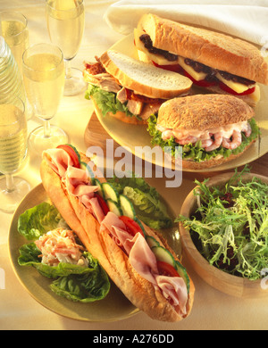 SANDWICHES Stock Photo