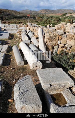 Itanos, basilica in archaeological area, eastern Crete, Greece