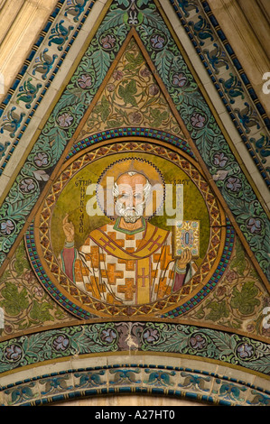 mosaic outside the church of Sveta Sofia church in central sofia Stock Photo