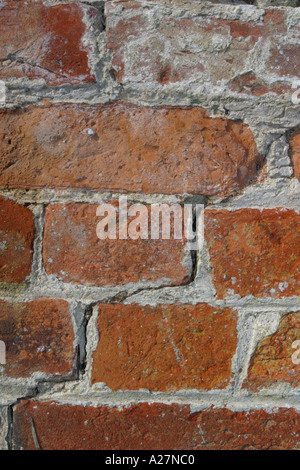 Brick wall in need of repair Stock Photo