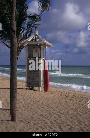 lifeguard tower on the beach of Fort Lauderdale Florida United States of America Stock Photo