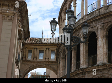 Plaza de la Reina Queen square Valencia Comunitat Comunidad Valenciana Costa del Azahar España Spain Spanish Iberia Europe Stock Photo