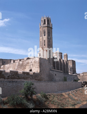 La Seu Vella, Lleida, Cataluna, Spain Stock Photo