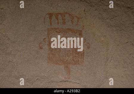 Pictographs rock paintings in Hueco Tanks State Historical Park in ...