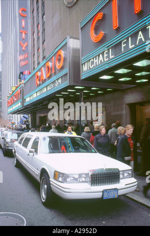 Stretch Limousine in New York Stock Photo