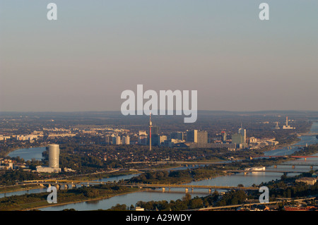 view to vienna from hill 'Kahlenberg' Stock Photo