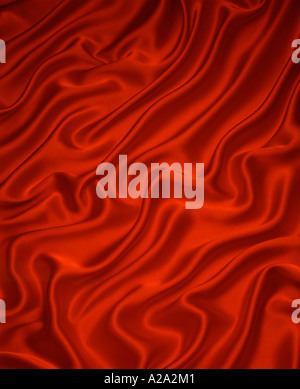 RED SILK BACKGROUND Stock Photo