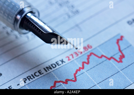 Financial analysis Stock Photo