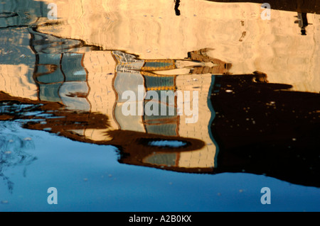 Abstract Water Reflections In The Cauldon Canal Stock Photo - Alamy