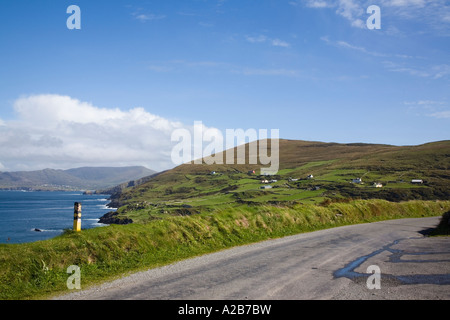 Garnish Bay coastline by R572 road on Ring of Beara tourist route Garnish Point Co Cork Stock Photo