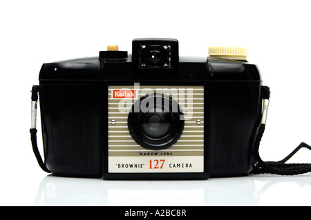 Old Vintage Kodak Brownie 127 Camera for Editorial Use Only Stock Photo