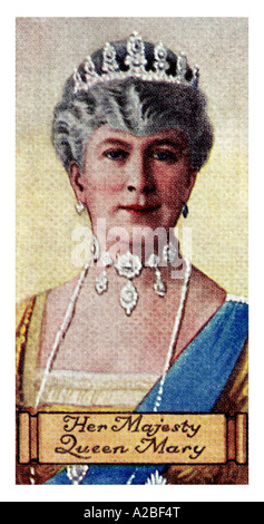 Queen Mary wife of King George V House of Windsor EDITORIAL USE ONLY Stock Photo