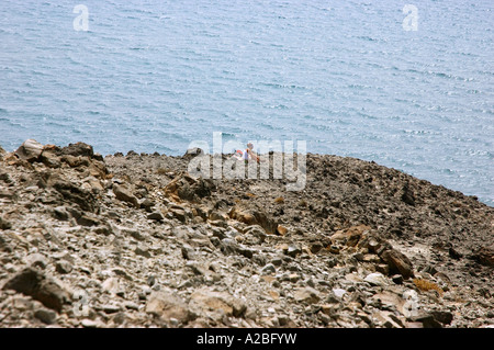 Panoramic view of San Saint St. José Natural Park playa de Monsul Nijar Andalucia Andalusia Andalucía España Spain Europe Stock Photo