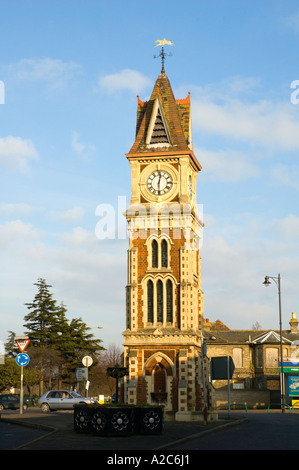 Clock Tower is the most famous landmark in the centre of Newmarket England UK Stock Photo