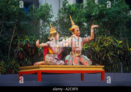 a Thai Drama performance in Bangkok in Thailand Stock Photo