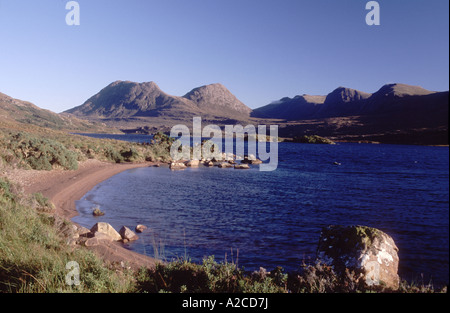 Loch Bagagyle and the Coigach Hills. Ross-shire Scotland.  GPL 4344-409 Stock Photo