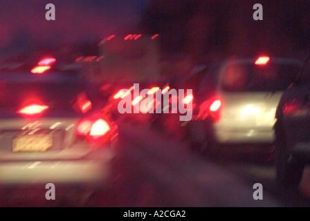 Cars In Traffic USA Stock Photo