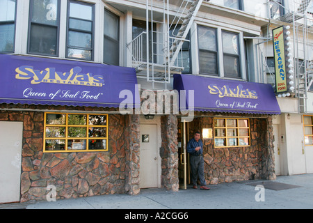 Sylvia s Restaurant Lenox Avenue Harlem Manhattan New York Stock Photo