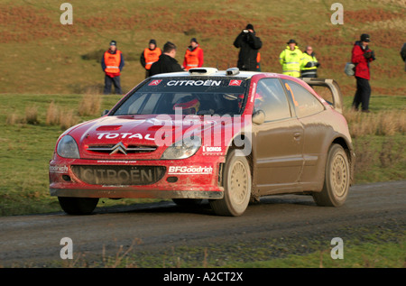 Danni Sordo at Rally GB Wales December 2006 Stock Photo