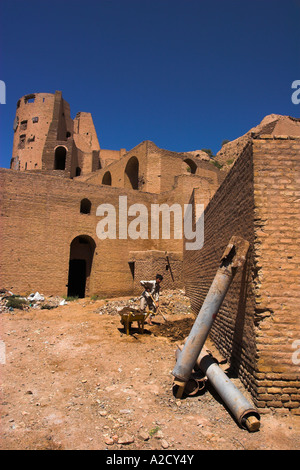 AFGHANISTAN Herat Rockets left by the Taliban inside The Citadel Qala i Ikhtiyar ud din Stock Photo