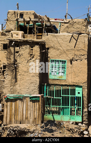 AFGHANISTAN Ghazni Houses inside ancient walls of Citadel Stock Photo